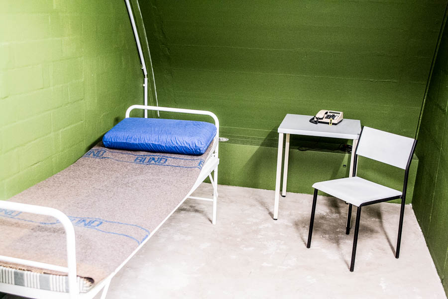 Das Schlafzimmer des Bundeskanzlers – in hoffnungsvollem Grün gestaltet.